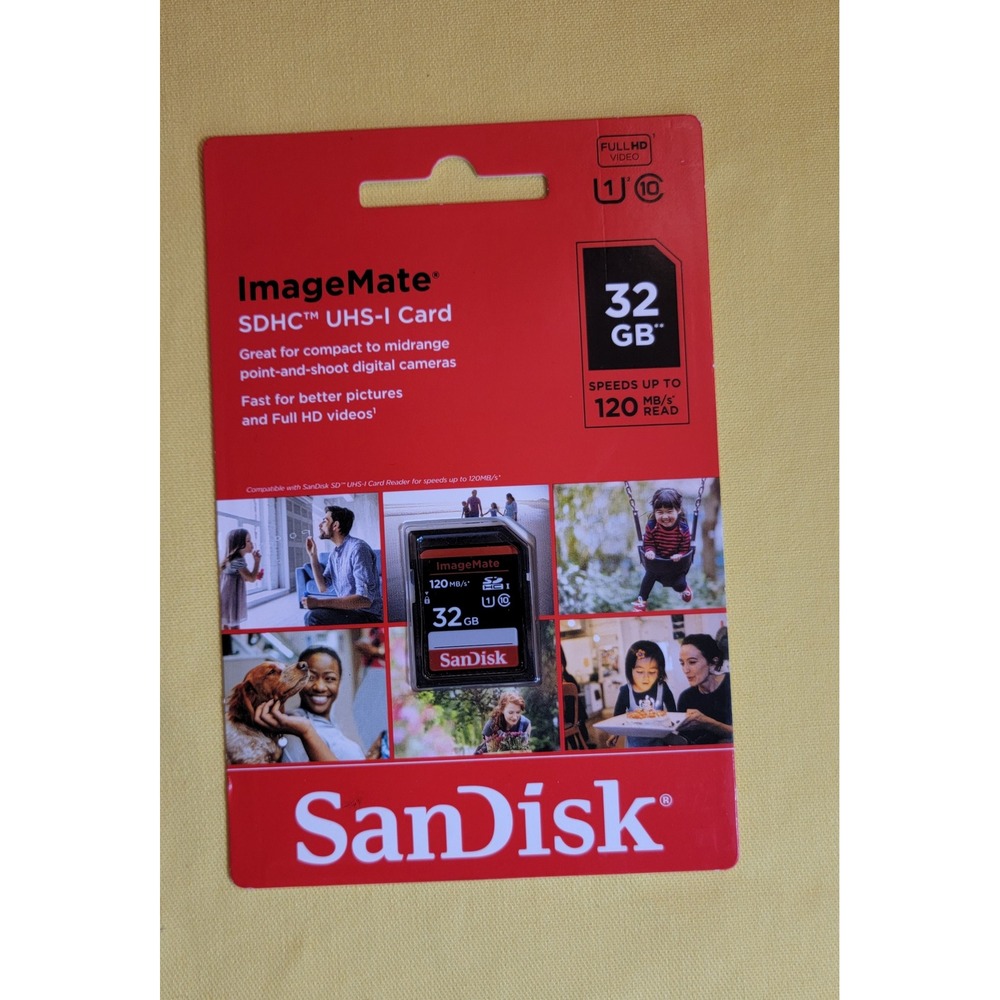 SanDisk ImageMate 32GB SDHC UHS-I Memory Card 120MB/s SDSDUN4-032G-AW6KN